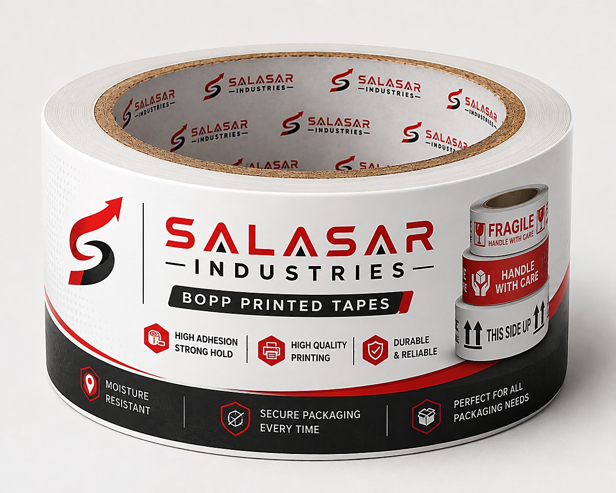 Salasar Industries TAPE-IT BOPP printed tape roll
