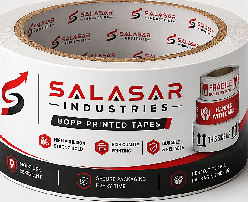 Salasar Industries branded BOPP printed tape